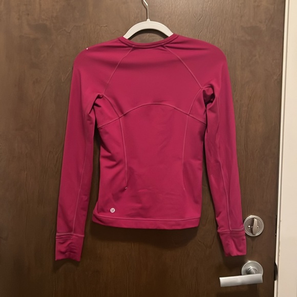 Lululemon Runderful Stretchy Long Sleeve - Deep Fuschia - SZ 2 - Picture 14 of 14